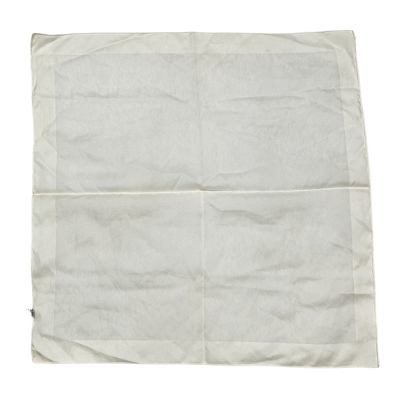 Vintage Ivory Square Scarf Handkerchief - Picture 2 of 7